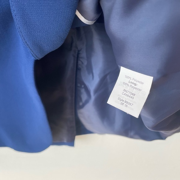 J. Crew Factory Royal Blue Crepe Blazer NWOT! Size: 6 - Picture 7 of 8